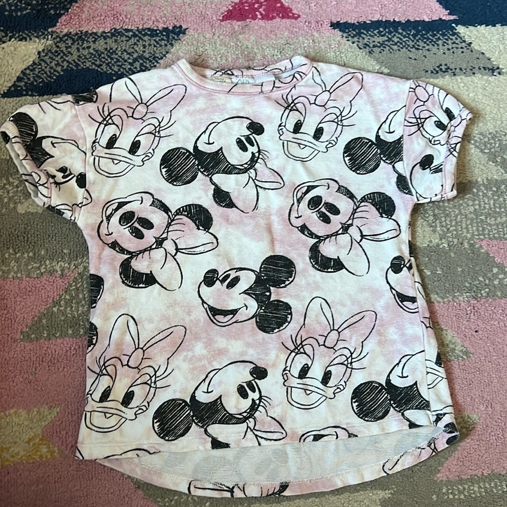 ZARA Disney tie dye oversized tunic dress